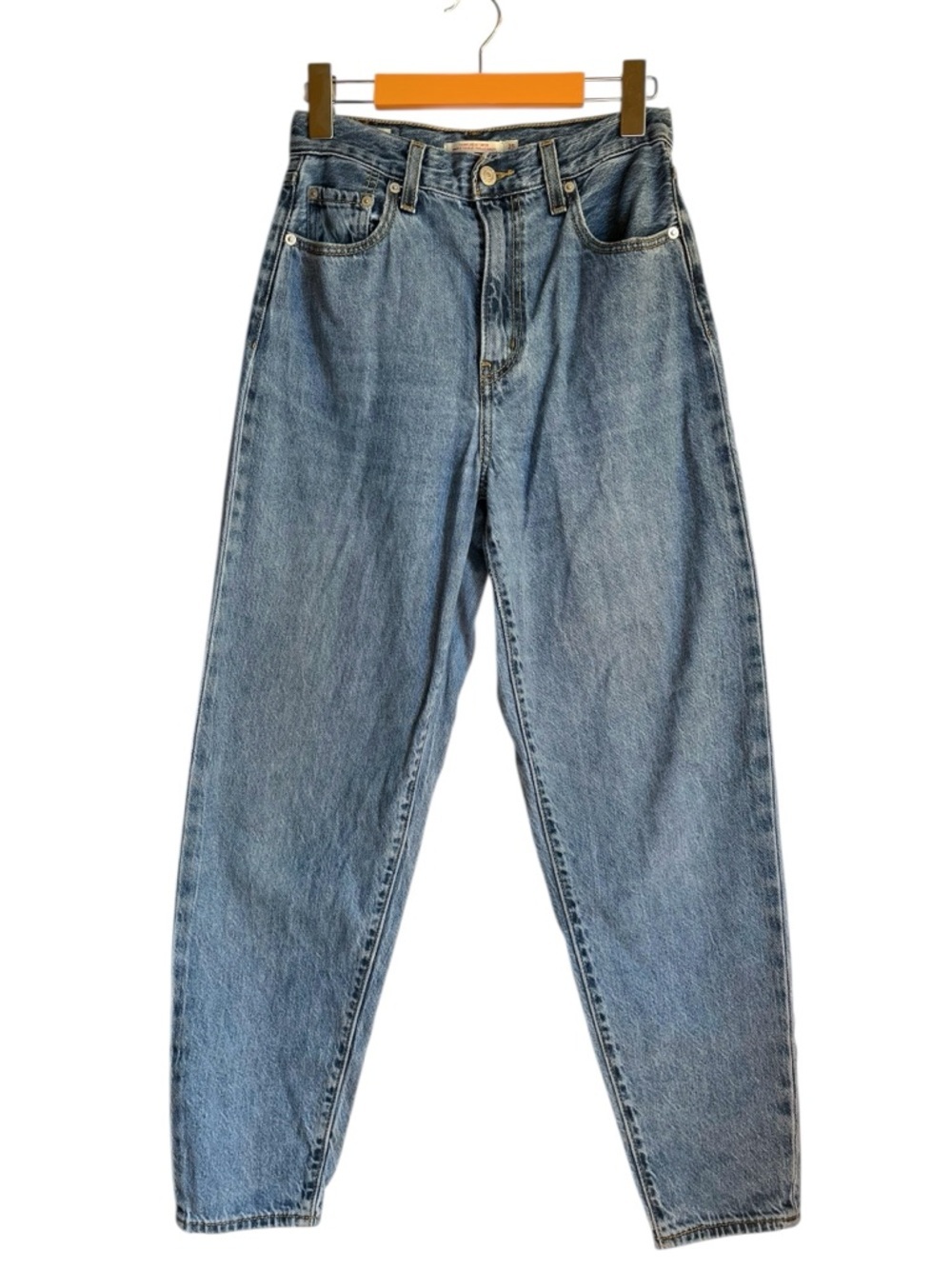 Levi’s High Loose Taper Jeans High Rise Relaxed W25 Premium Blue Denim - Picture 2 of 16